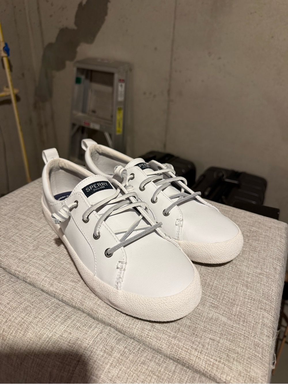 Sperry Women’s White Low-Top Lace Sneakers